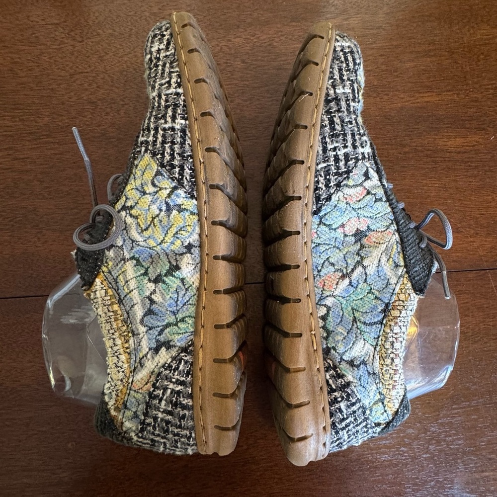 Born Taza Floral Tapestry Canvas Leather Sneakers | Women’s Size 8 - Picture 8 of 11